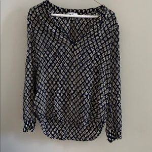 Velvet by Graham and Spencer Navy Blouse